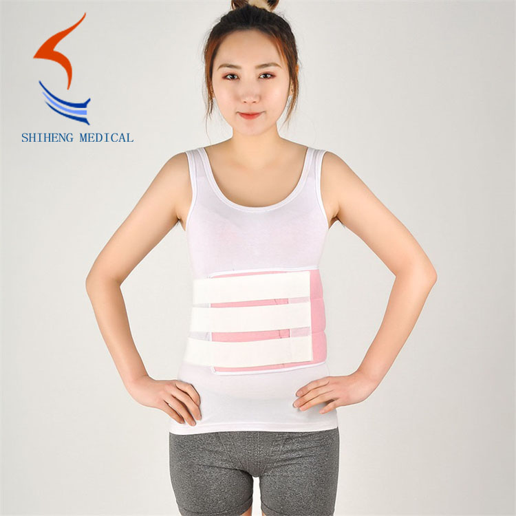 Self-adhesive abdomen belt