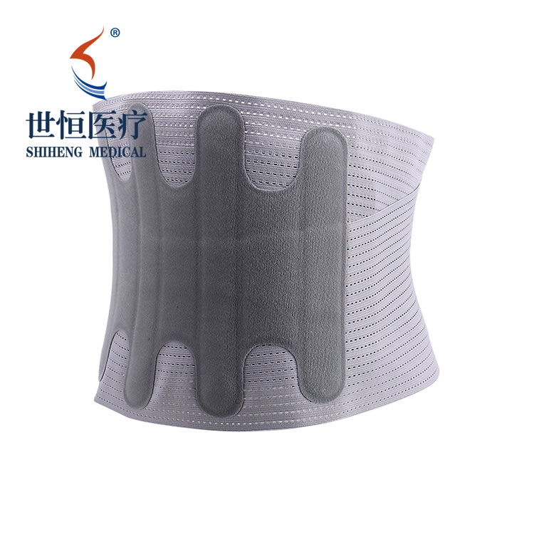 Hot pressing waist belt with three pads lumbar support brace