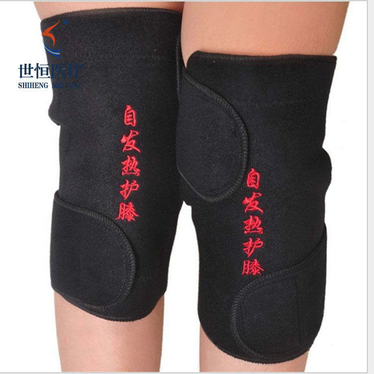 Self  heating knee brace