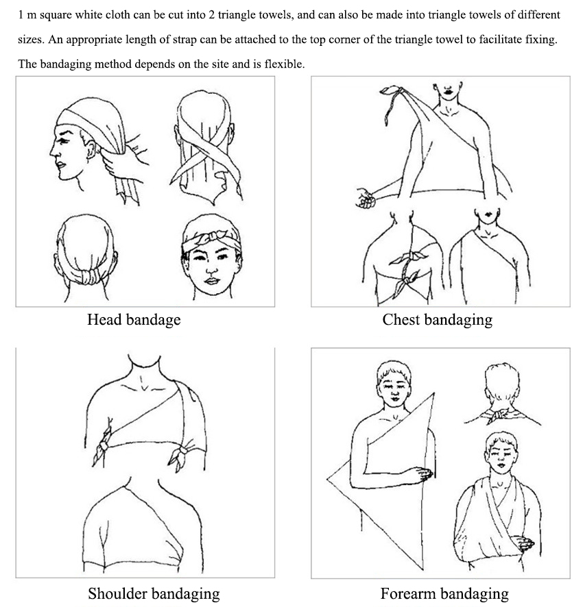 Triangular Bandage Techniques Various Kinds Of Bandages